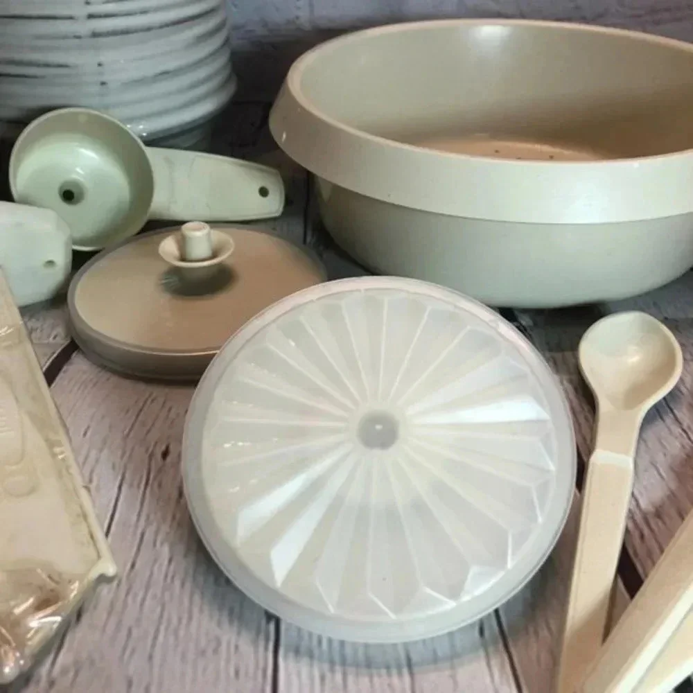 Vintage Tupperware almond assortment